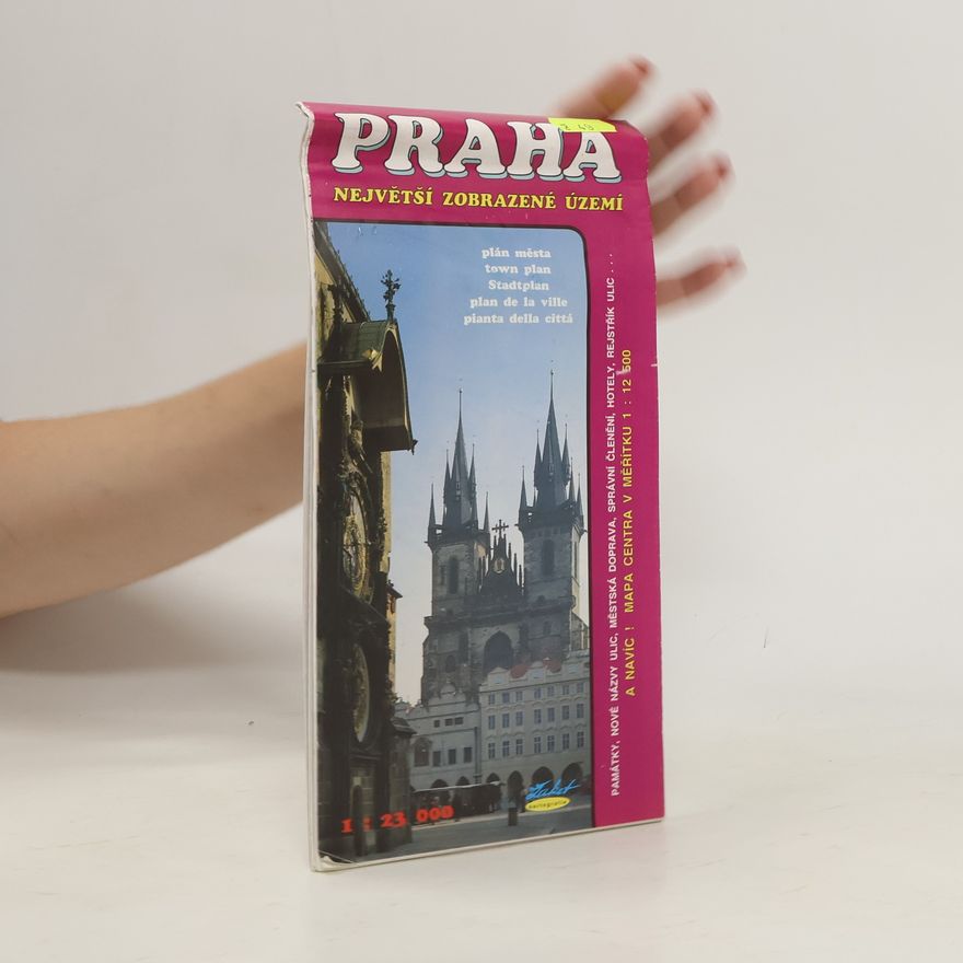 Zaket (Firm) Praha, největší zobrazené území, plán města 1:23 000: Památky, nové názvy ulic, městská doprava, správní členění, hotely, rejstřík ulic : a navíc!, mapa centra v měřítku 1:12 500