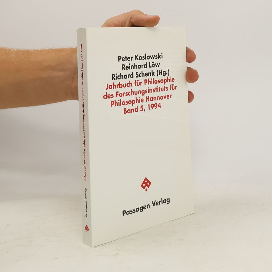 Various authors Jahrbuch für Philosophie V des Forschungsinstituts für Philosophie Hannover. 1994.
