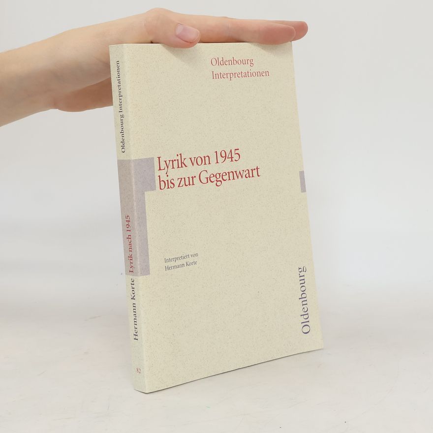 Hermann Korte Lyrik von 1945 bis zur Gegenwart