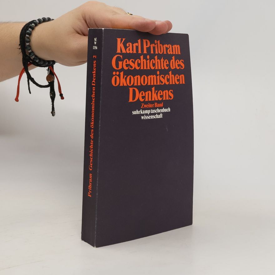 Karl H. Pribram Geschichte des ökonomischen Denkens 1