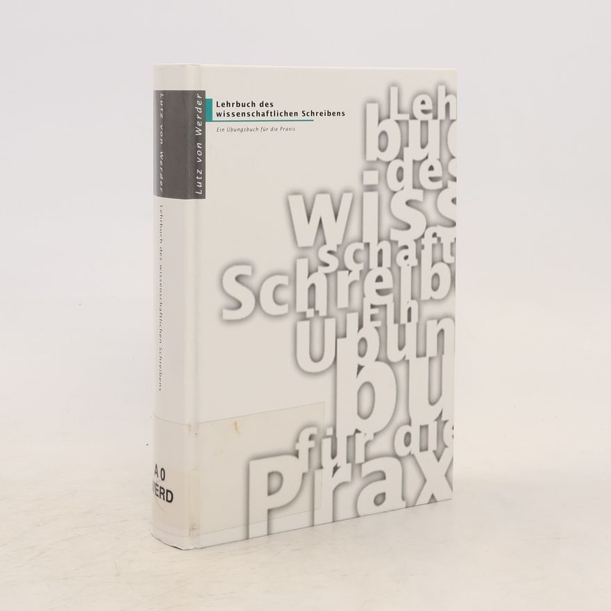 Lutz von Werder Lehrbuch des wissenschaftlichen Schreibens