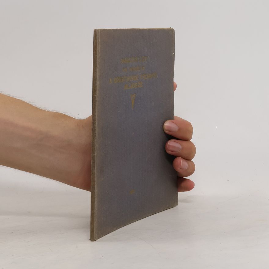 Various authors Okružní list Svatého Otce Pia XI. z Boží Prozřetelnosti papeže o křesťanské výchově mládeže (číslovaný výtisk)