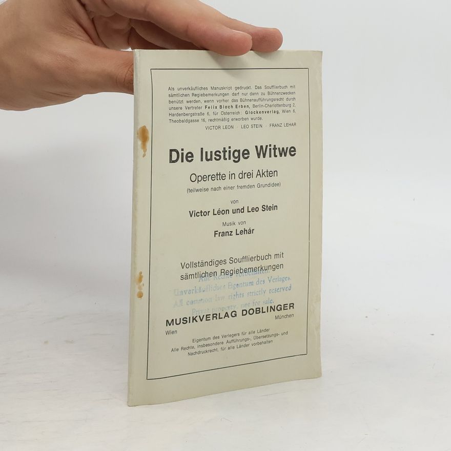 Franz Lehár Die lustige Witwe