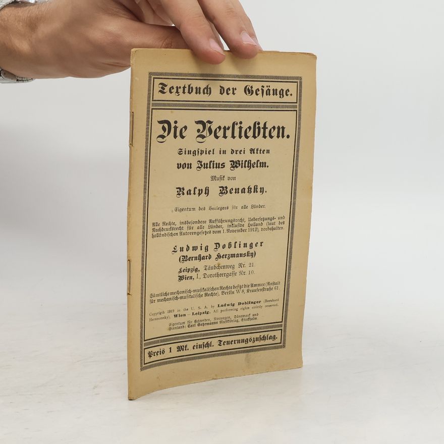 Ralph Benatzky Die Verliebten
