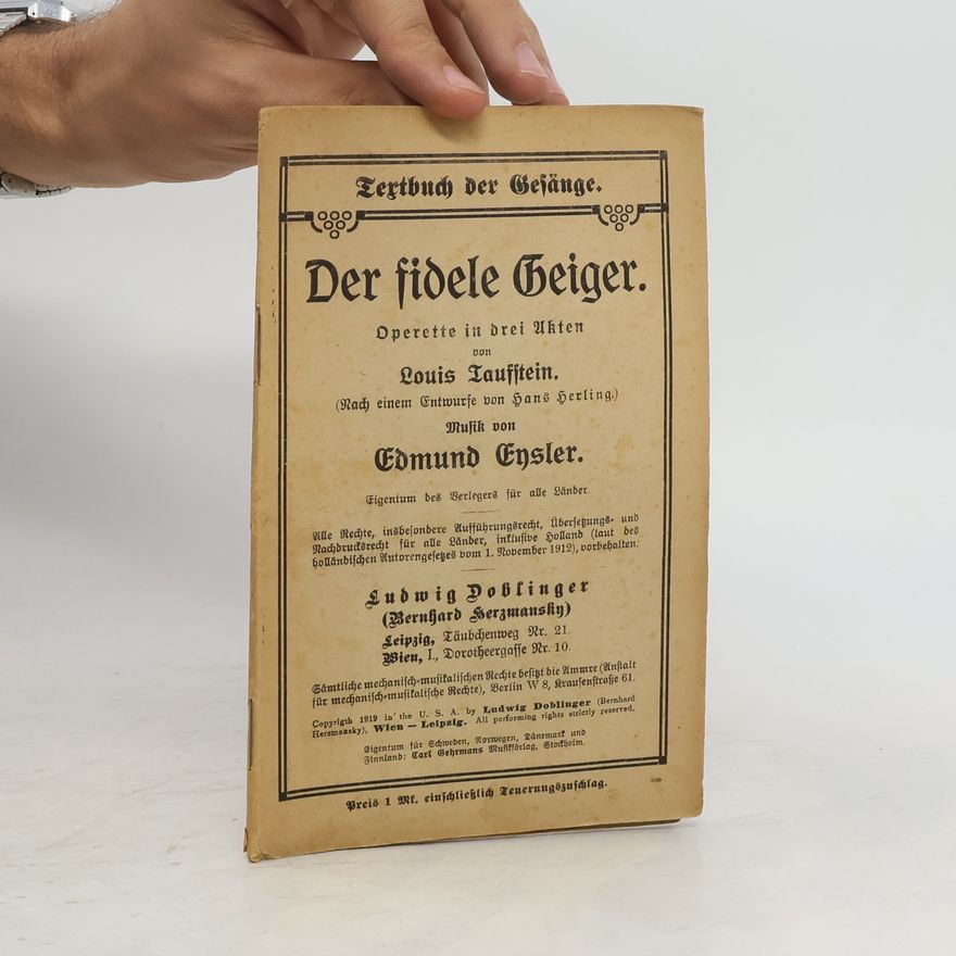 Louis Taufstein Der fidele Geiger