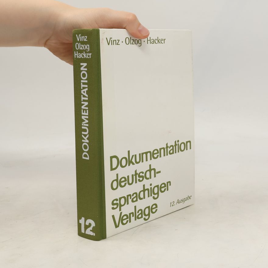 Johann Hacker Dokumentation deutschprachiger Verlage 12