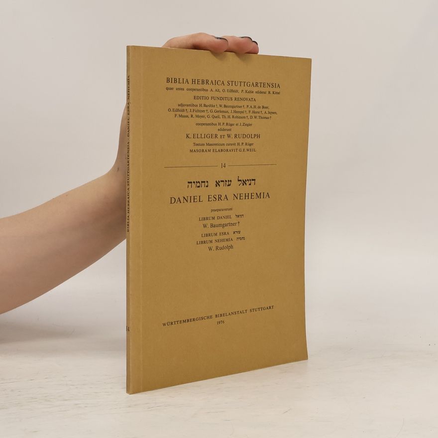 Autorenkollektiv Hebrew Daniel Esra Nehemia-FL (Biblia Hebraica Stuttgartensia)