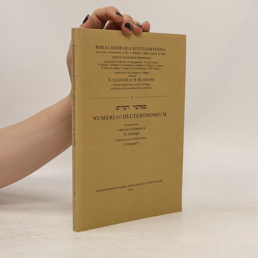 Autorenkollektiv Biblia Hebraica Stuttgaretnsia