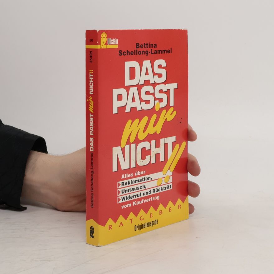 Bettina Schellong-Lammel Das passt mir nicht!
