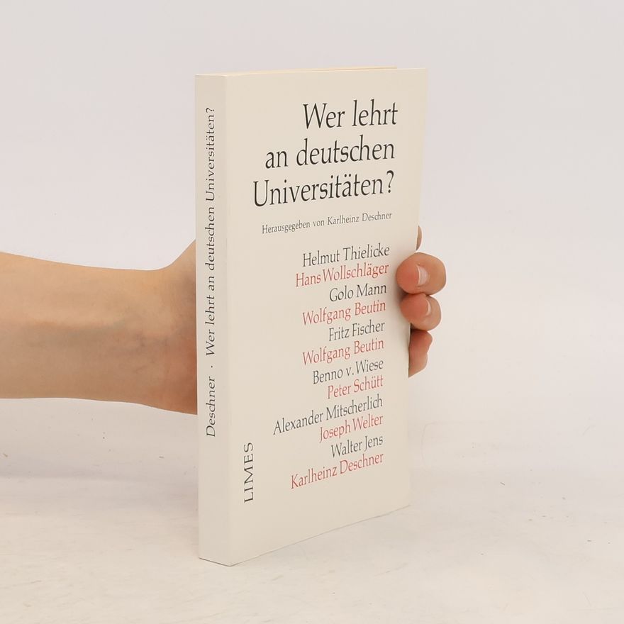 Kolektiv autorů Wer lehrt an deutschen Universitäten?