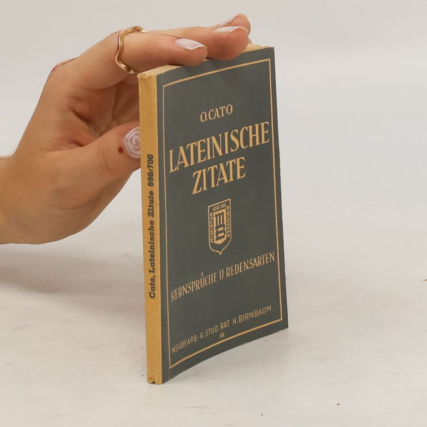 Otto Cato Lateinische Zitate