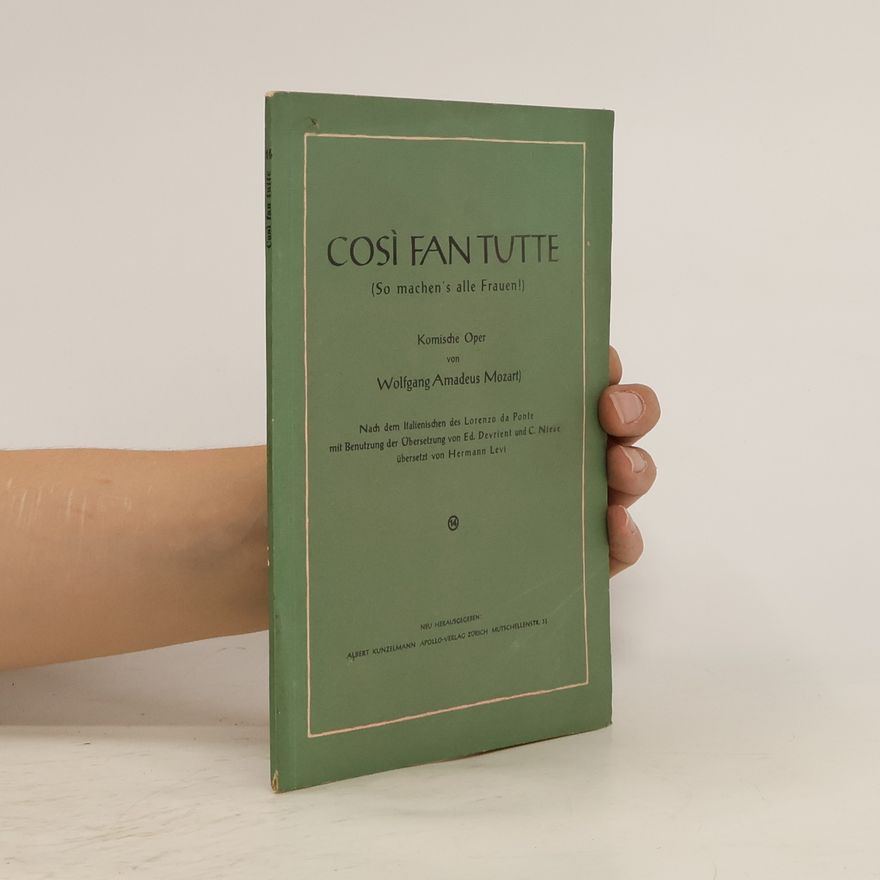 Wolfgang Amadeus Mozart Così fan tutte