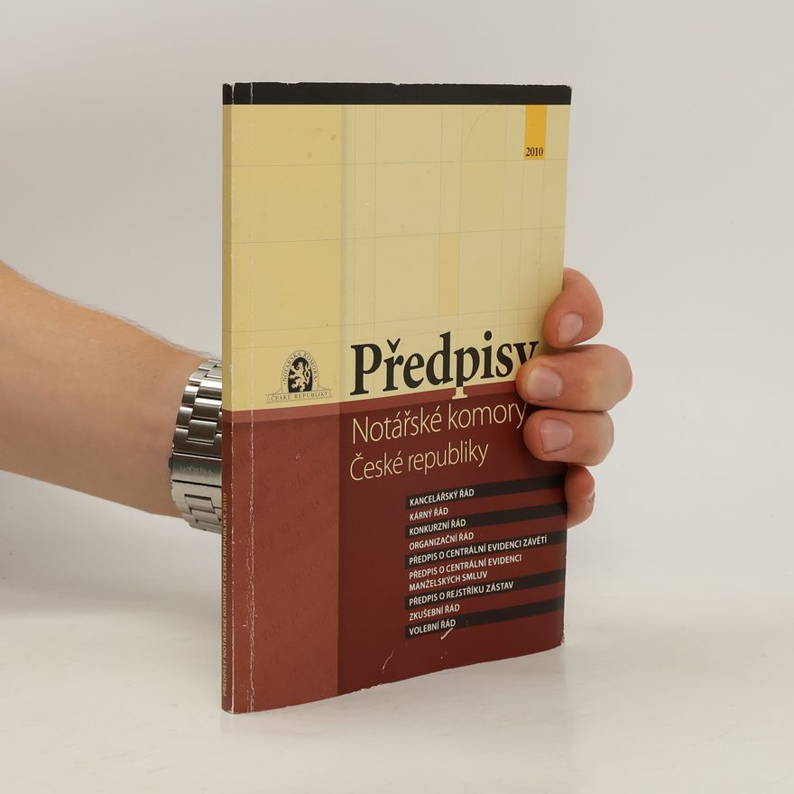 Collectif d'auteurs Předpisy notářské komory České republiky, 2010