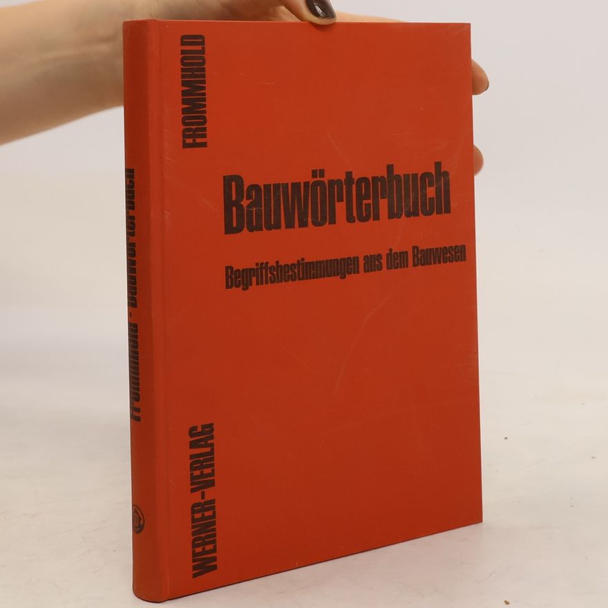 Hanns Frommhold Bauwörterbuch