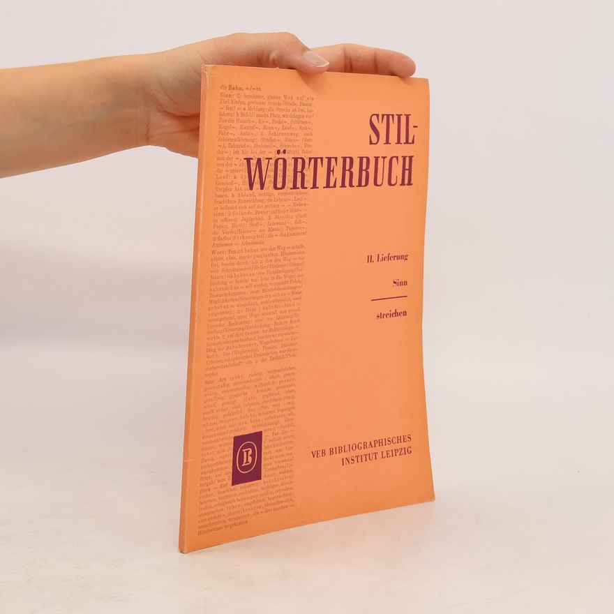 Various authors Stilwörterbuch 11. Sinn-Streichen