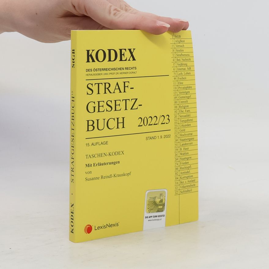 Collectif d'auteurs Kodex Strafgesetzbuch 2022/23