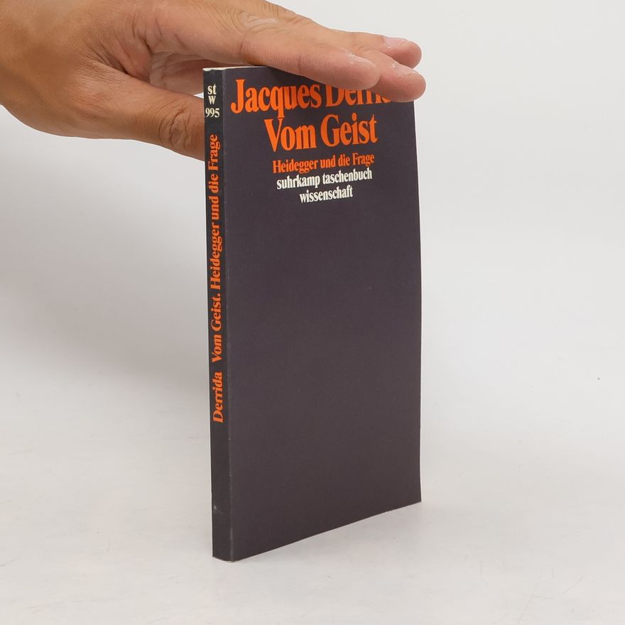 Jacques Derrida Vom Geist