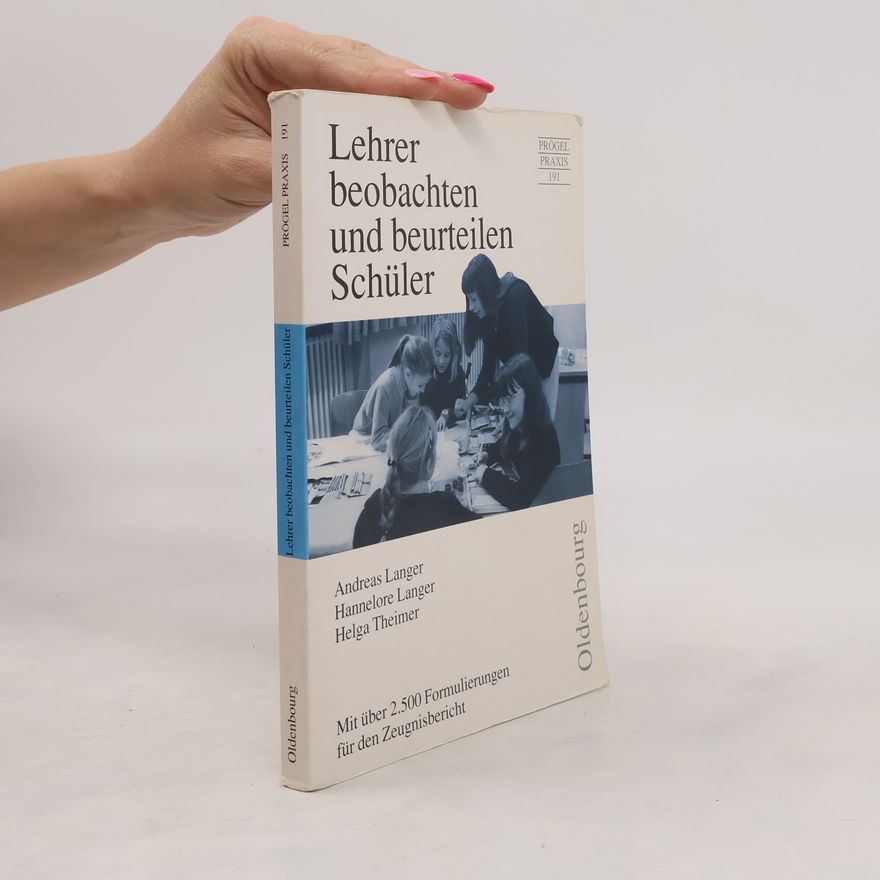 Andreas Langer Lehrer beobachten und beurteilen Schüler
