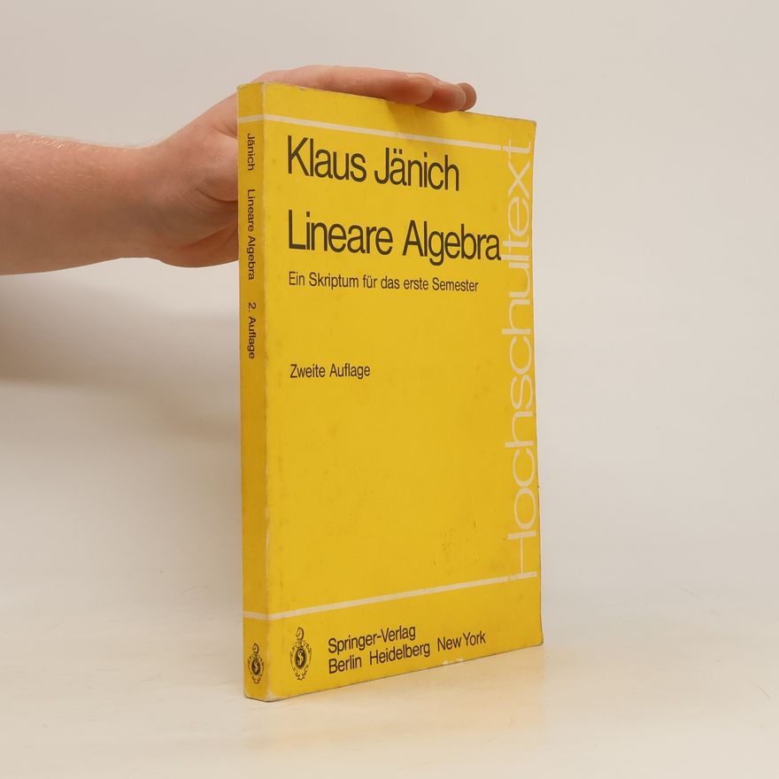 Klaus Jänich Lineare Algebra