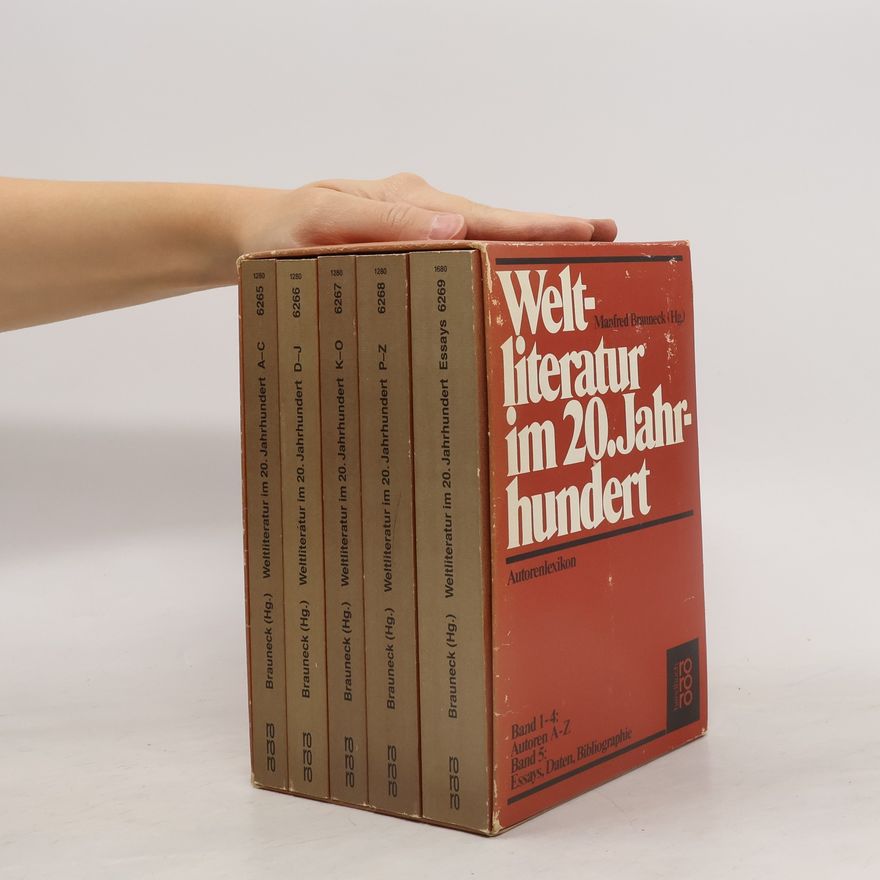 Manfred Brauneck Weltliteratur im 20. Jahrhundert 1-5