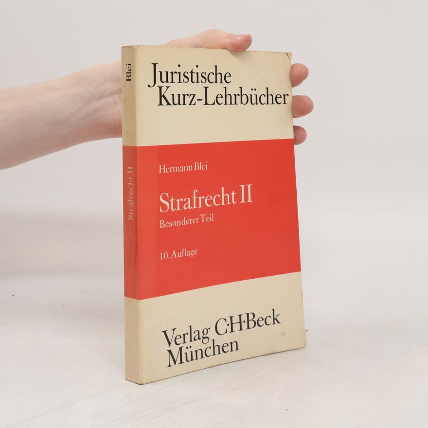 Hermann Blei Strafrecht 2