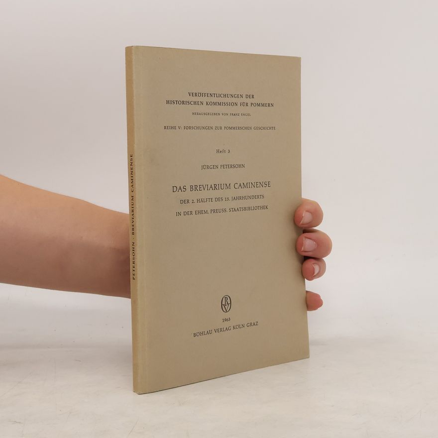 Jürgen Petersohn Das Breviarium Caminense