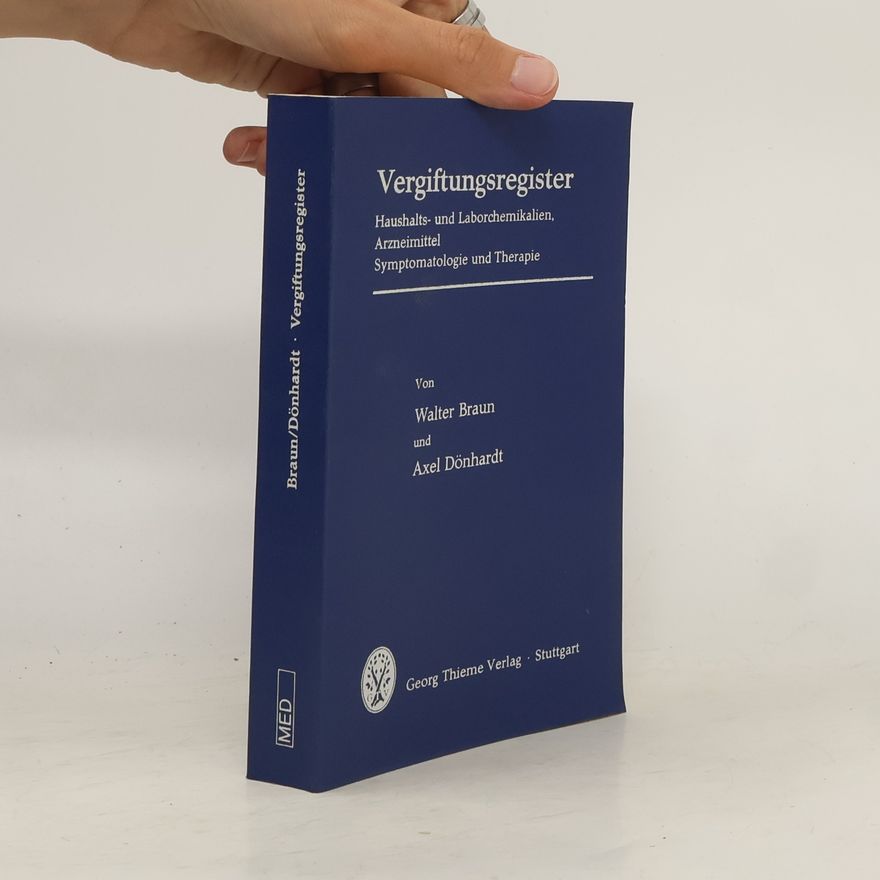 Axel Dönhardt Vergiftungsregister