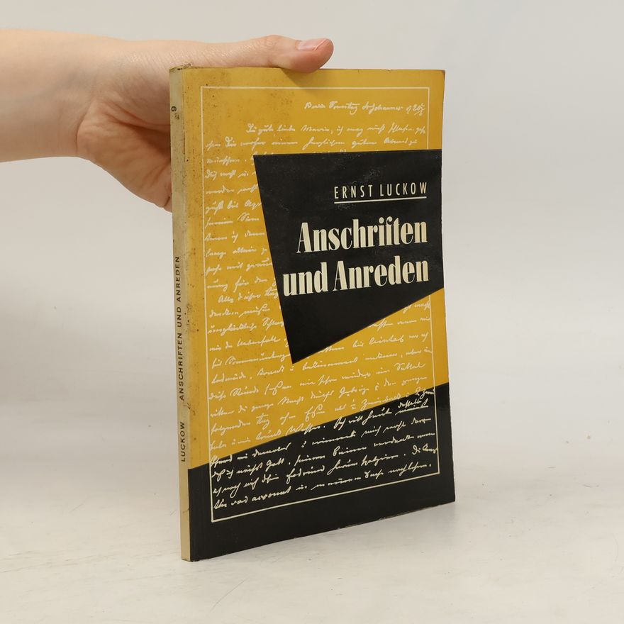 Ernst Luckow Anschriften und Anreden