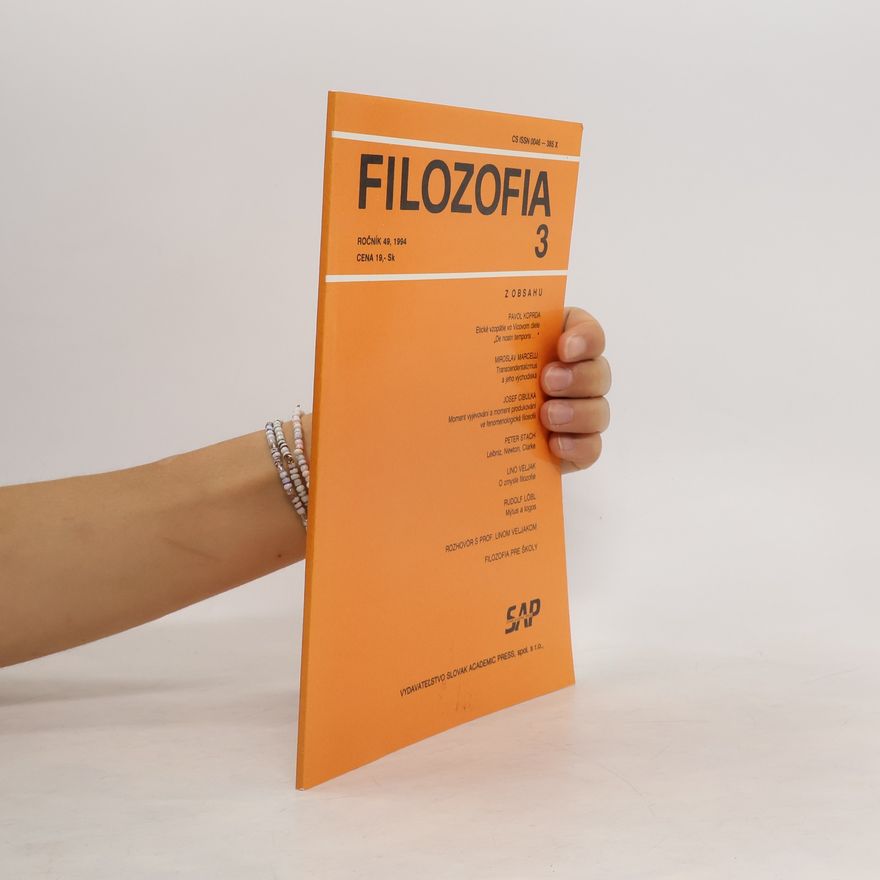 Various authors Filozofia 3/1994. Ročník 49