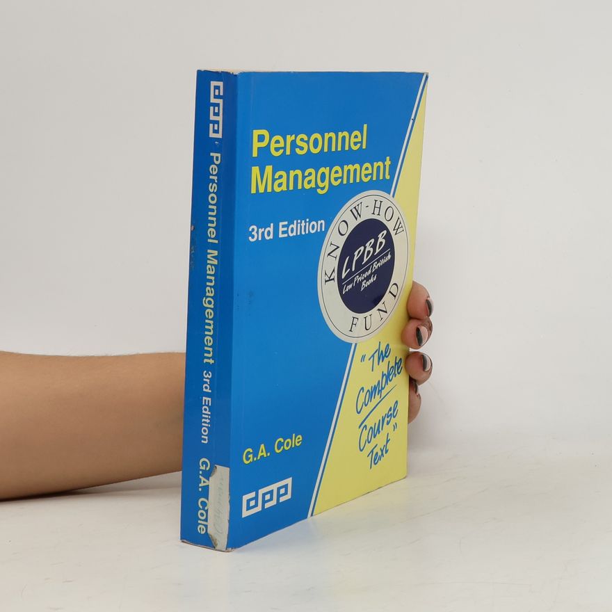 G. A. Cole Personnel Management 3rd edition