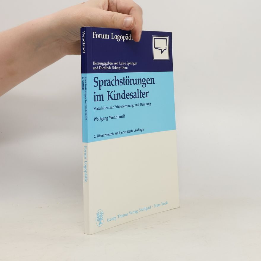 Wolfgang Wendlandt Sprachstörungen im Kindesalter