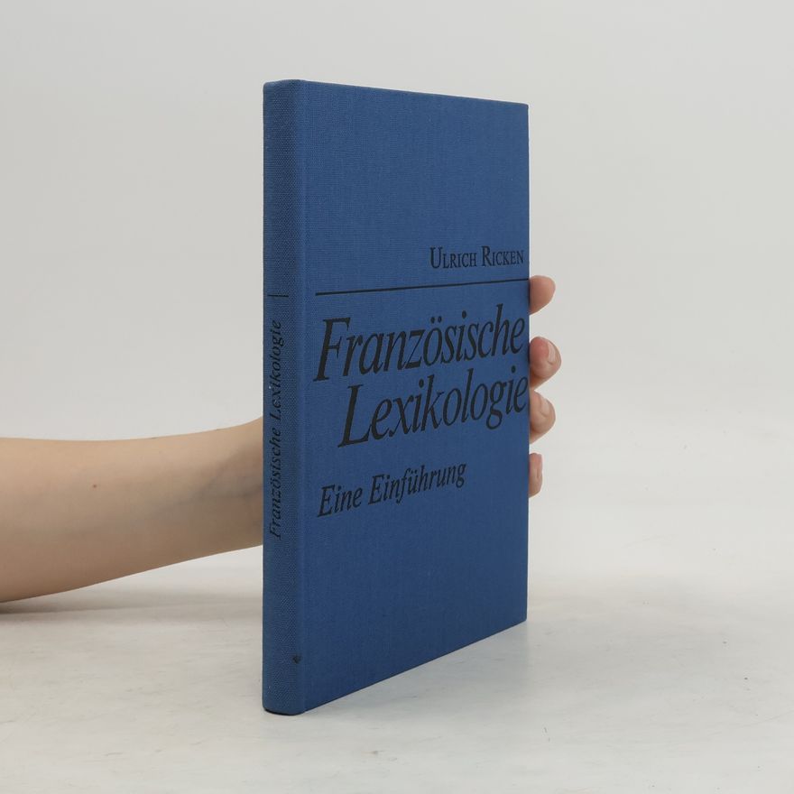 Ulrich Ricken Französische Lexikologie