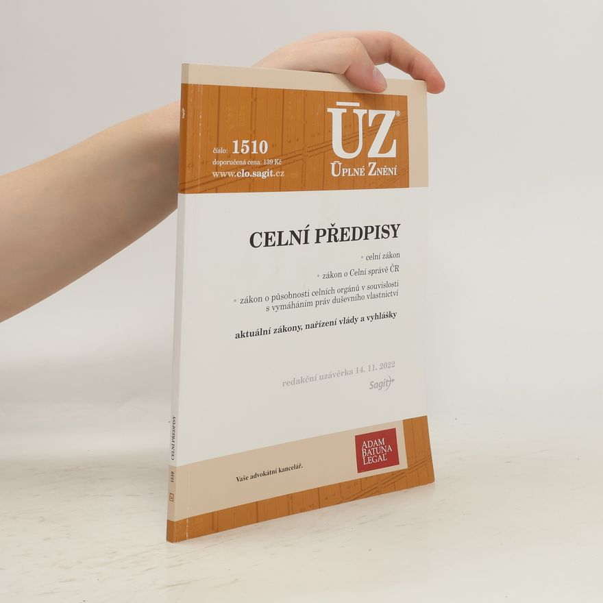 Collectif d'auteurs Celní předpisy