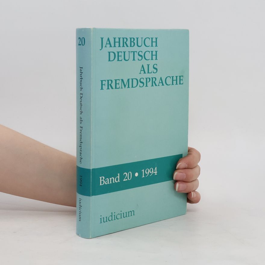 Alois Wierlacher Jahrbuch Deutsch als Fremdsprache