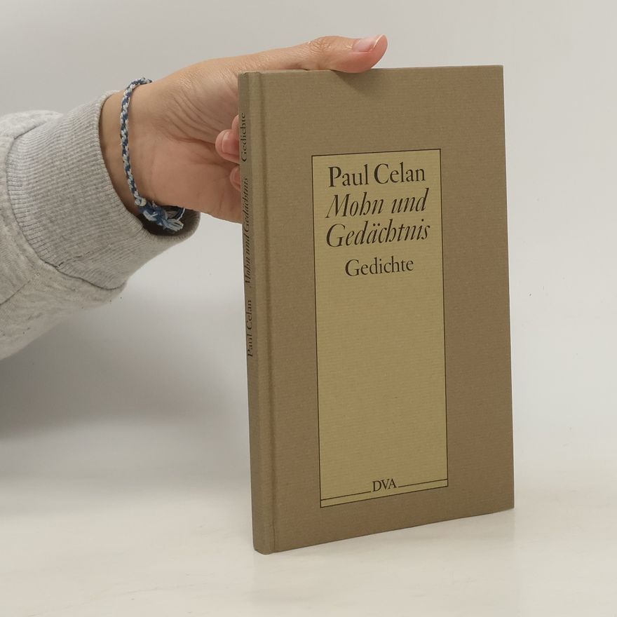 Paul Celan Mohn und Gedächtnis