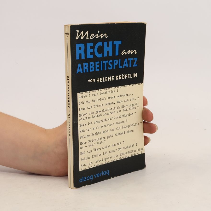 Helene Kröpelin Mein Recht am Arbeitsplatz