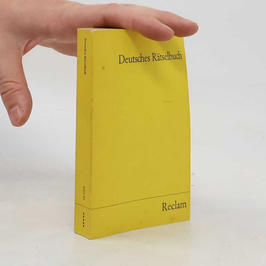 Volker Schupp Deutsches Rätselbuch