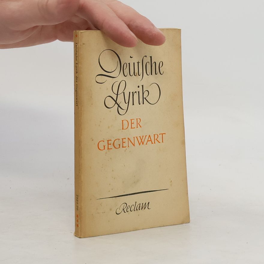 Wilhelm Fehse Deutsche Lyrik der Gegenwart
