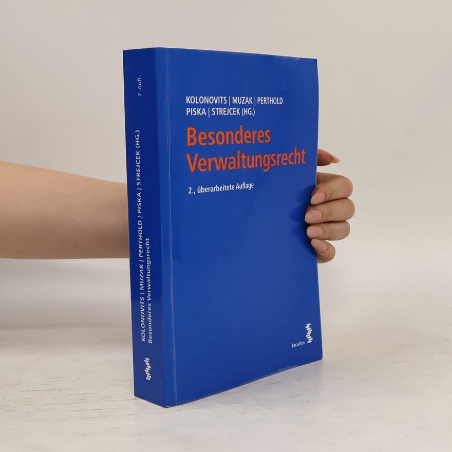 Dieter Kolonovits Besonderes Verwaltungsrecht