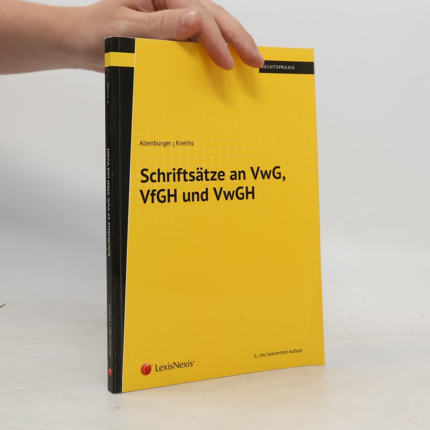 Dieter Altenburger Schriftsätze an VwG, VfGH und VwGH