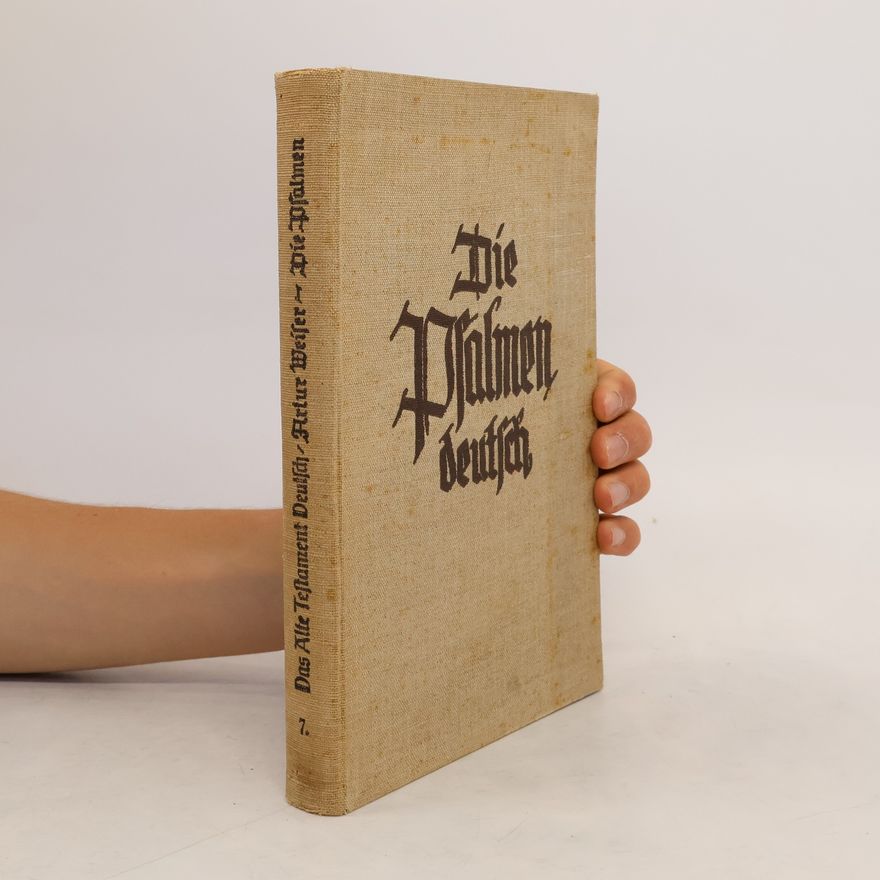 Artur Weiser Die Psalmen deutsch