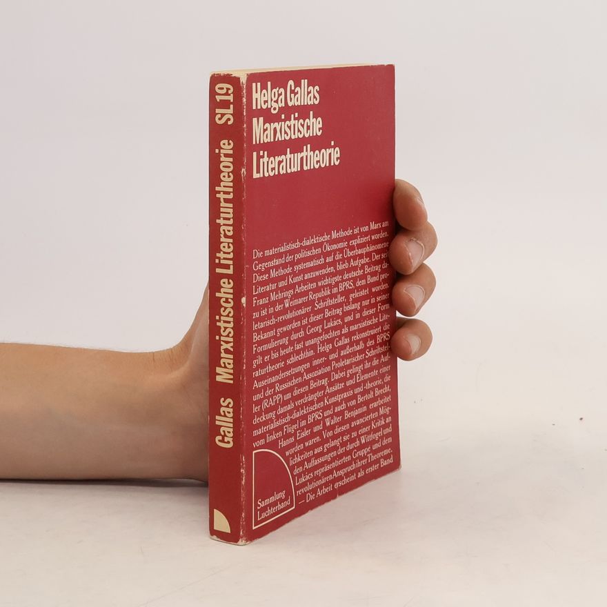 Helga Gallas Marxistische Literaturtheorie