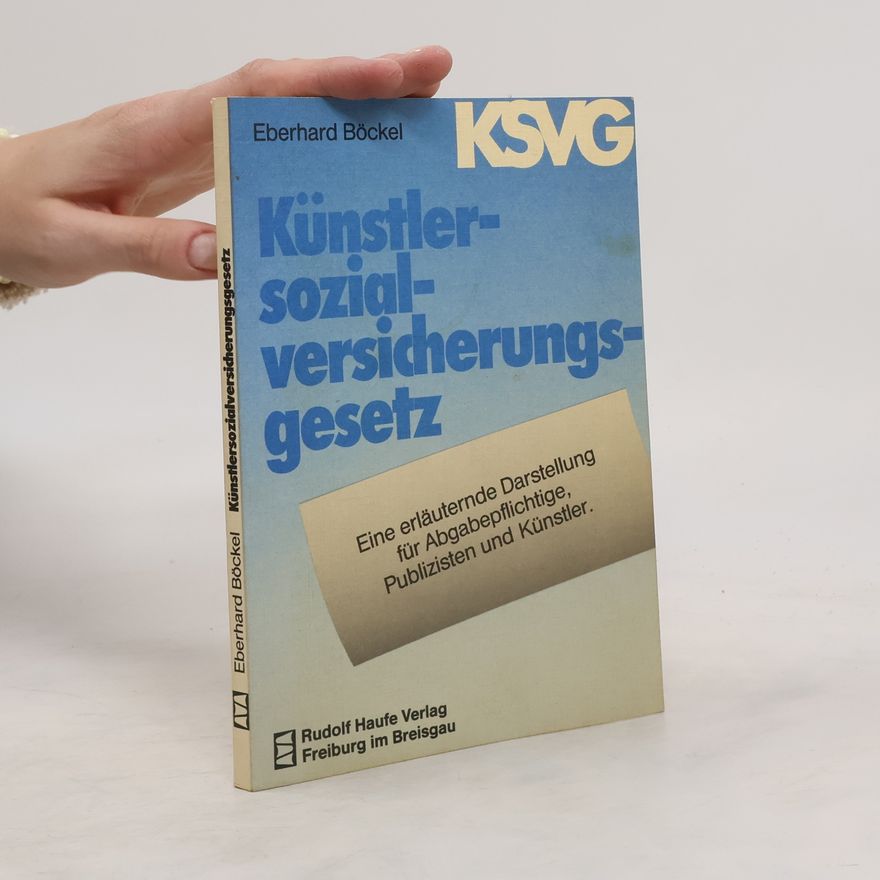 Eberhard Böckel Künstlersozialversicherungsgesetz