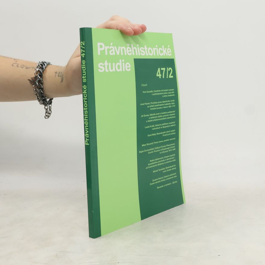 Collectif d'auteurs Právněhistorické studie 47/2