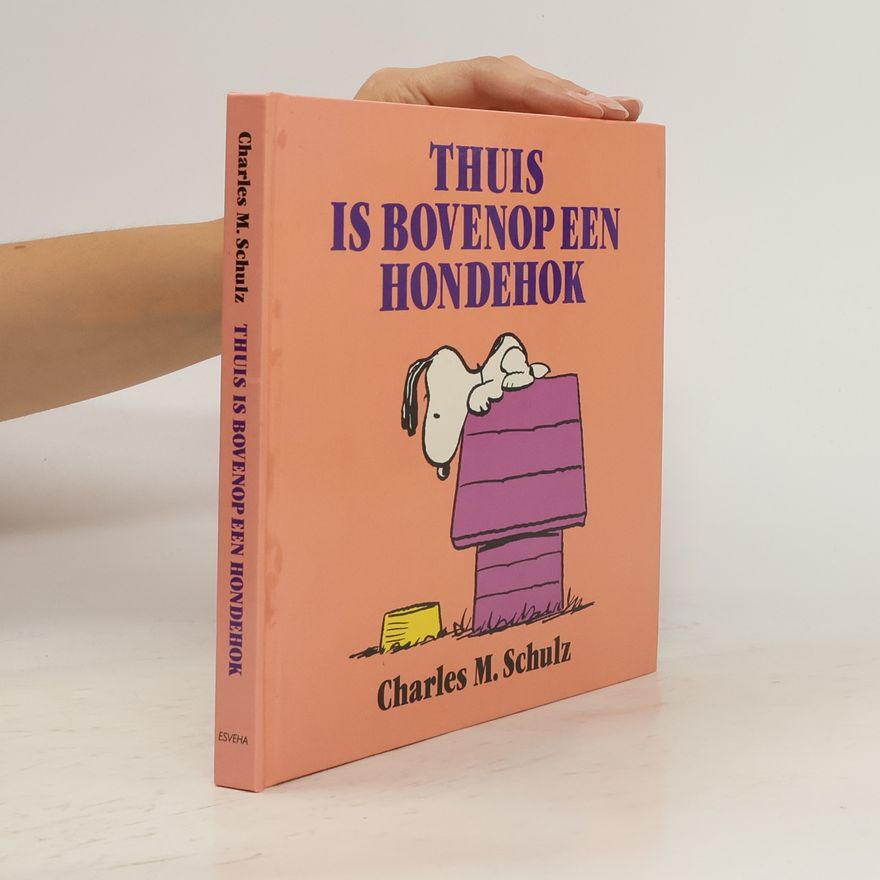 Charles Shulz Thuis is bovenop een hondenhok