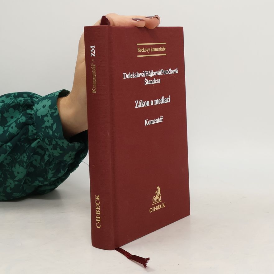 Šárka Hájková Zákon o mediaci. Komentář