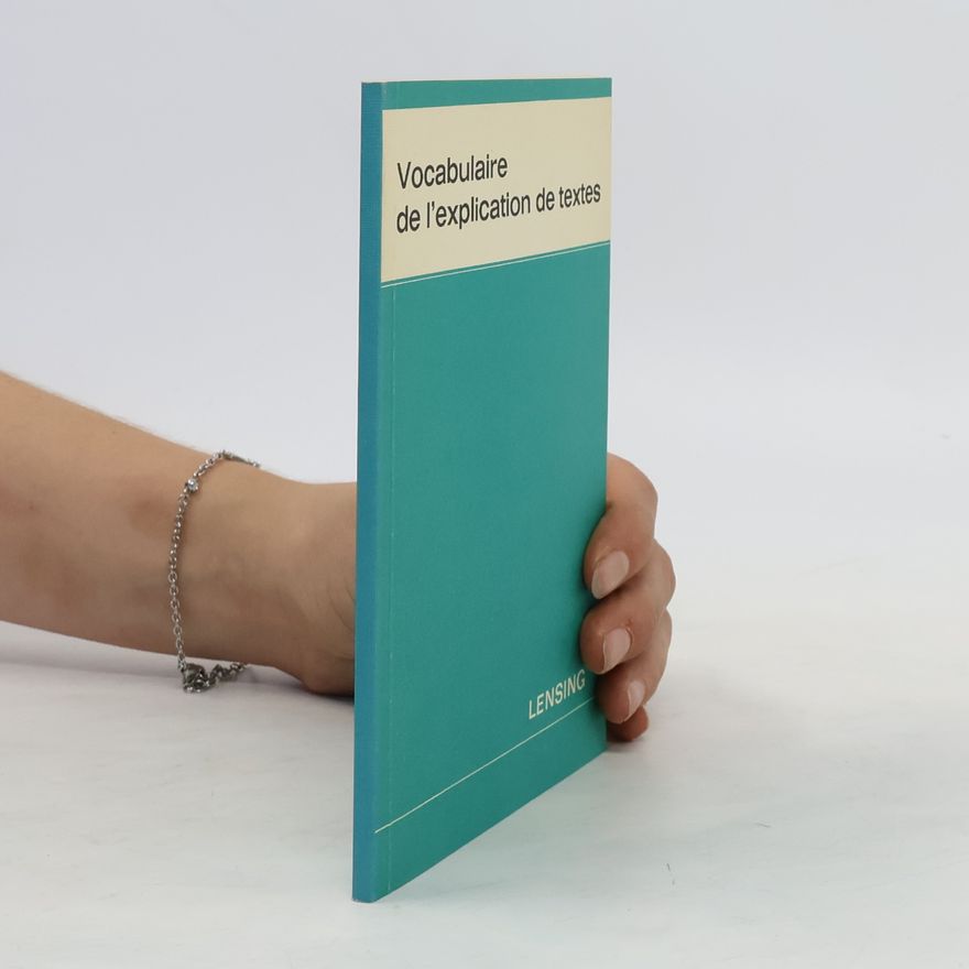 Diethard Lübke Vocabulaire de l'explication de textes