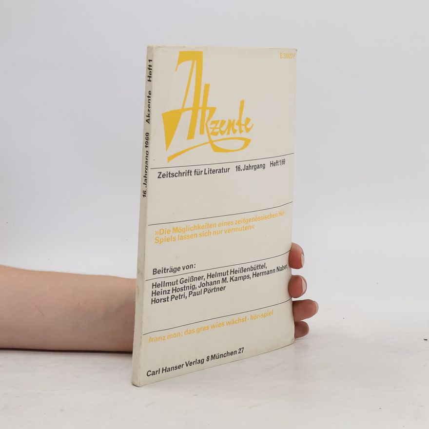 Autorenkollektiv Akzente: Zeitschrift für Literatur. Heft 1/69