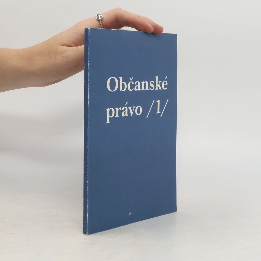 Jan Hurdík Občanské právo 1