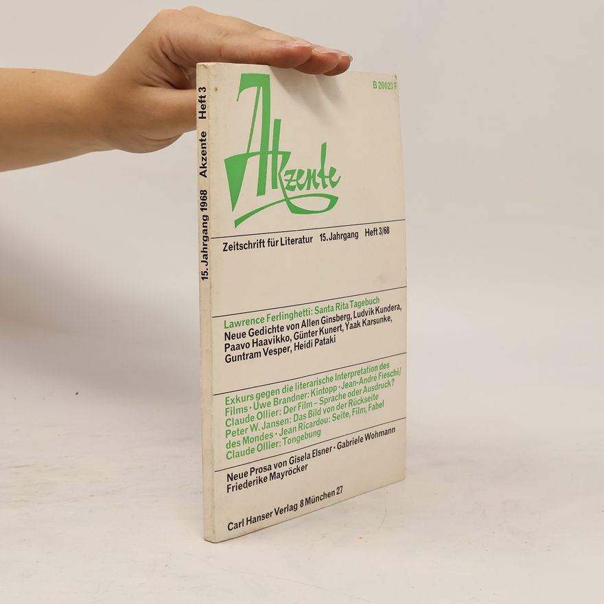 Autorenkollektiv Akzente: Zeitschrift für Literatur. Heft 3/68